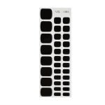 Noir Nights (Black) Semi-Cured Pedicure Gel Nail Strips - Image 2