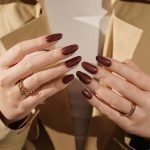 Chocolate Glitter Semi-Cured Gel Nail Strips - Image 3
