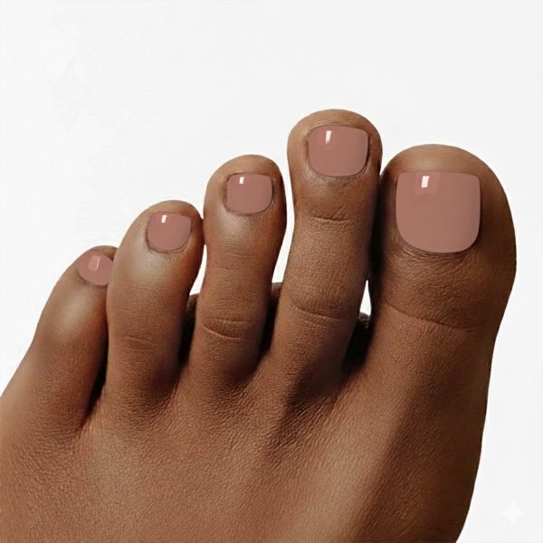 Earthy Rose Semi-Cured Pedicure Gel Nail Strips