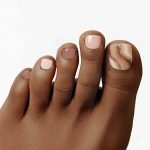 Nude Swirls Semi-Cured Pedicure Gel Nail Strips