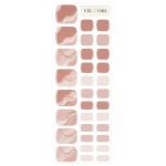 Nude Swirls Semi-Cured Pedicure Gel Nail Strips - Image 2