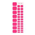 Electric Pink Semi-Cured Pedicure Gel Nail Strips - Image 2