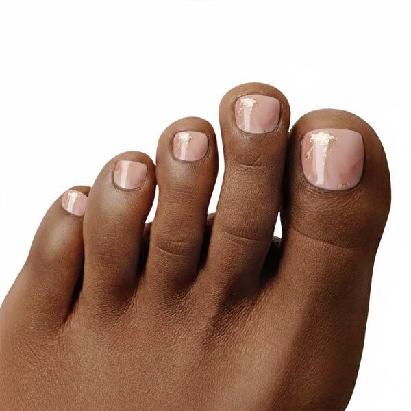 Rose Quartz Semi-Cured Pedicure Gel Nail Strips