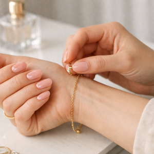 How to make gel nails last longer with glossy soft pink semi-cured gel nails